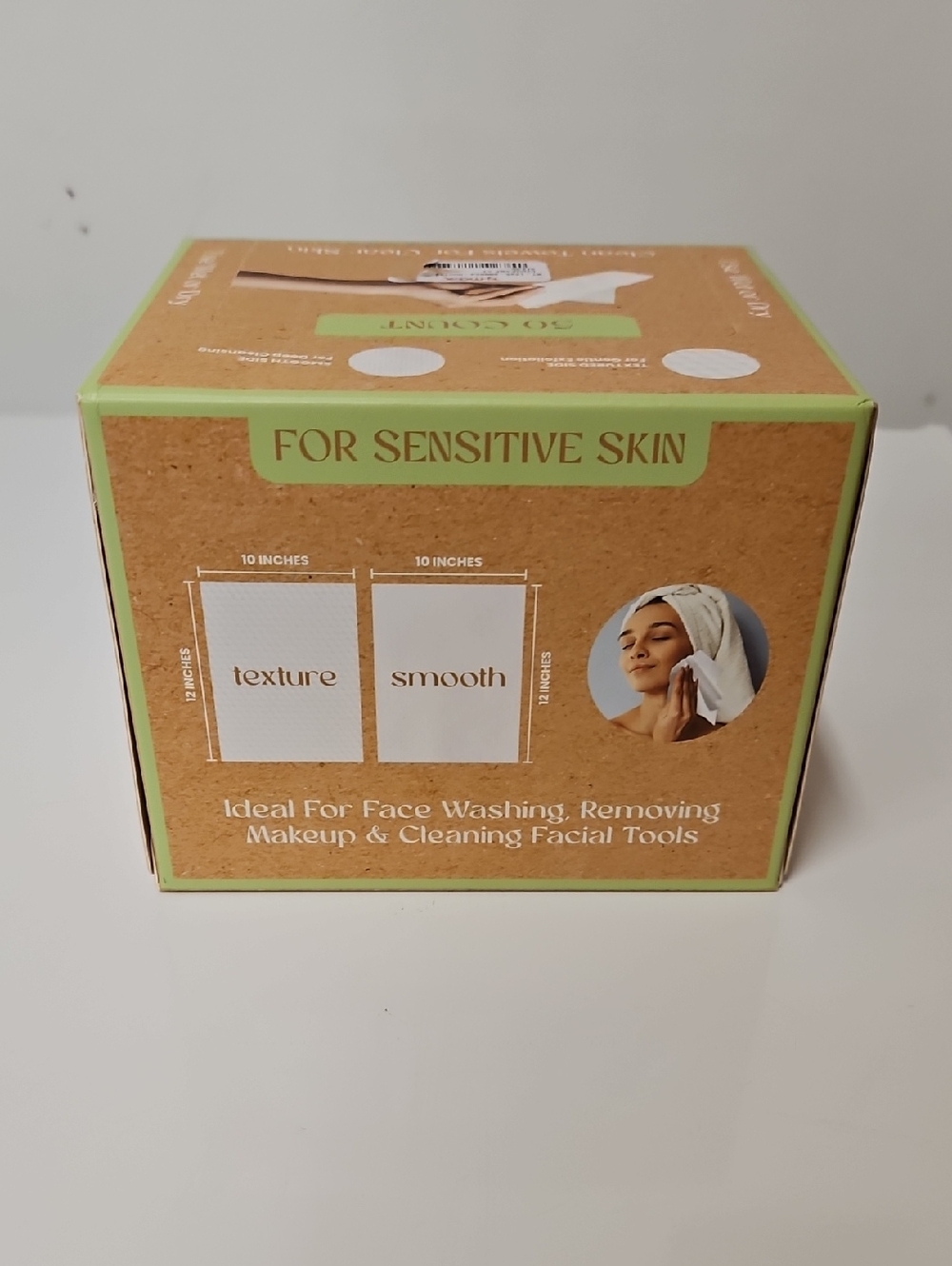 Sensitive Skin Face Cleansing Cloths - White